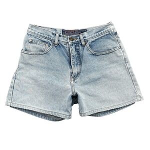 Vintage Industrial Rags Denim Shorts Womens 29 Blue Retro Classic Americana 90s